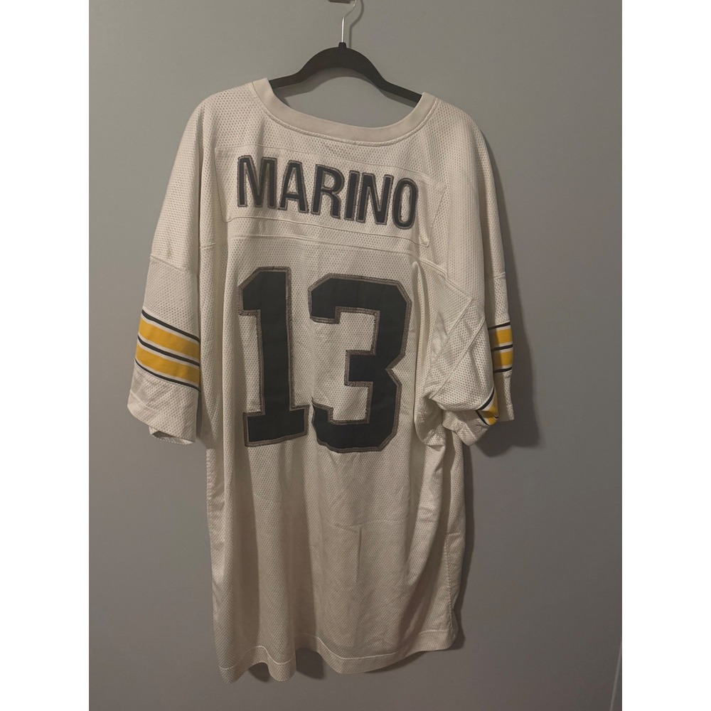 Vintage Adidas Dan Marino Pittsburgh Panthers 1982 Jersey White Mesh Mens 54 XXL
